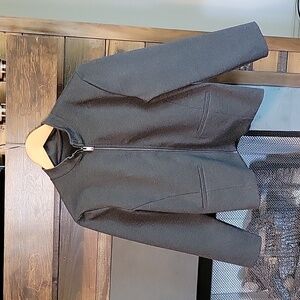 J. Crew 365 Gray Zip Jacket Blazer 8 Petite